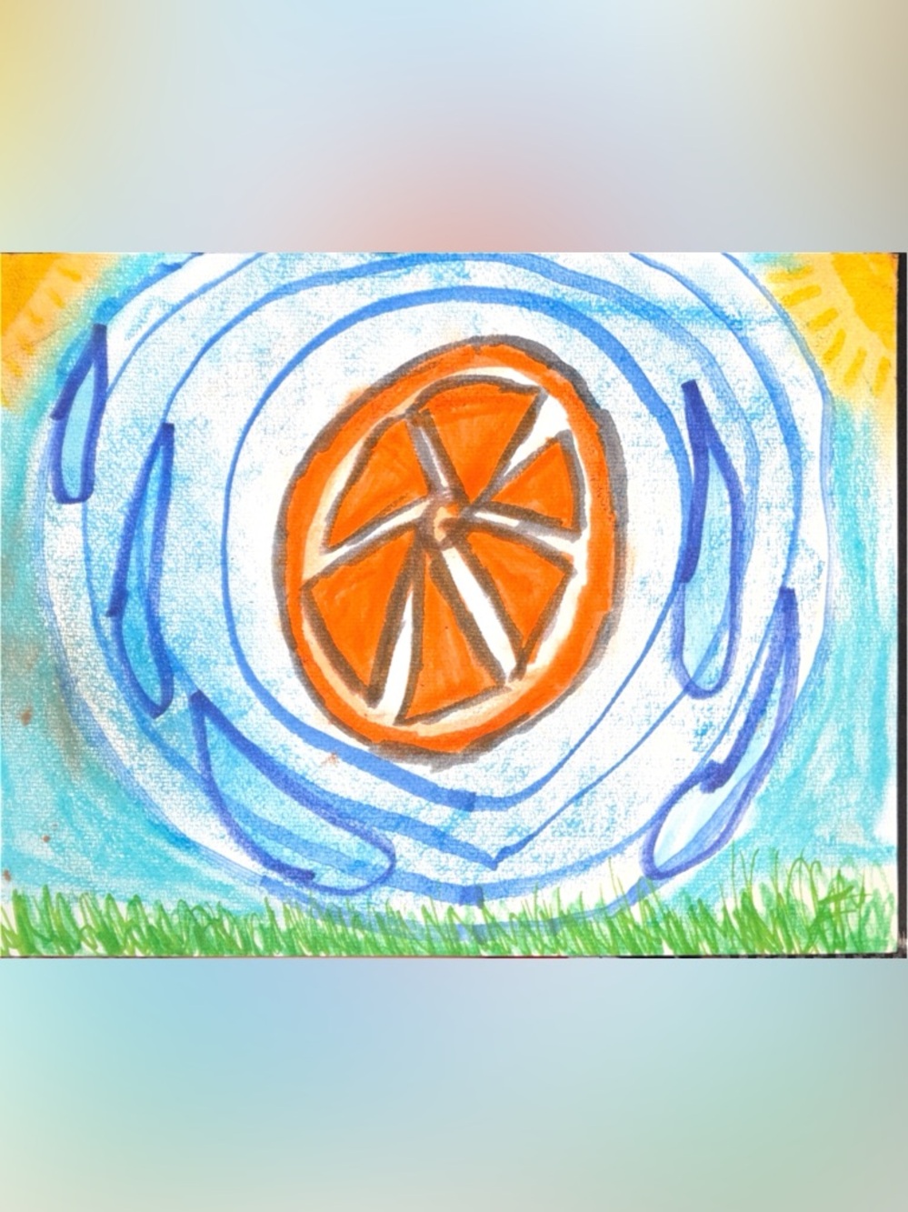 Vibrant Orange Slice Wall Art Print by Adam Moyer from thaddeus & crimson